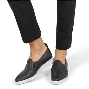 EVERLANE The Leather Street Shoe Black Leather Slip-On Loafers US 9